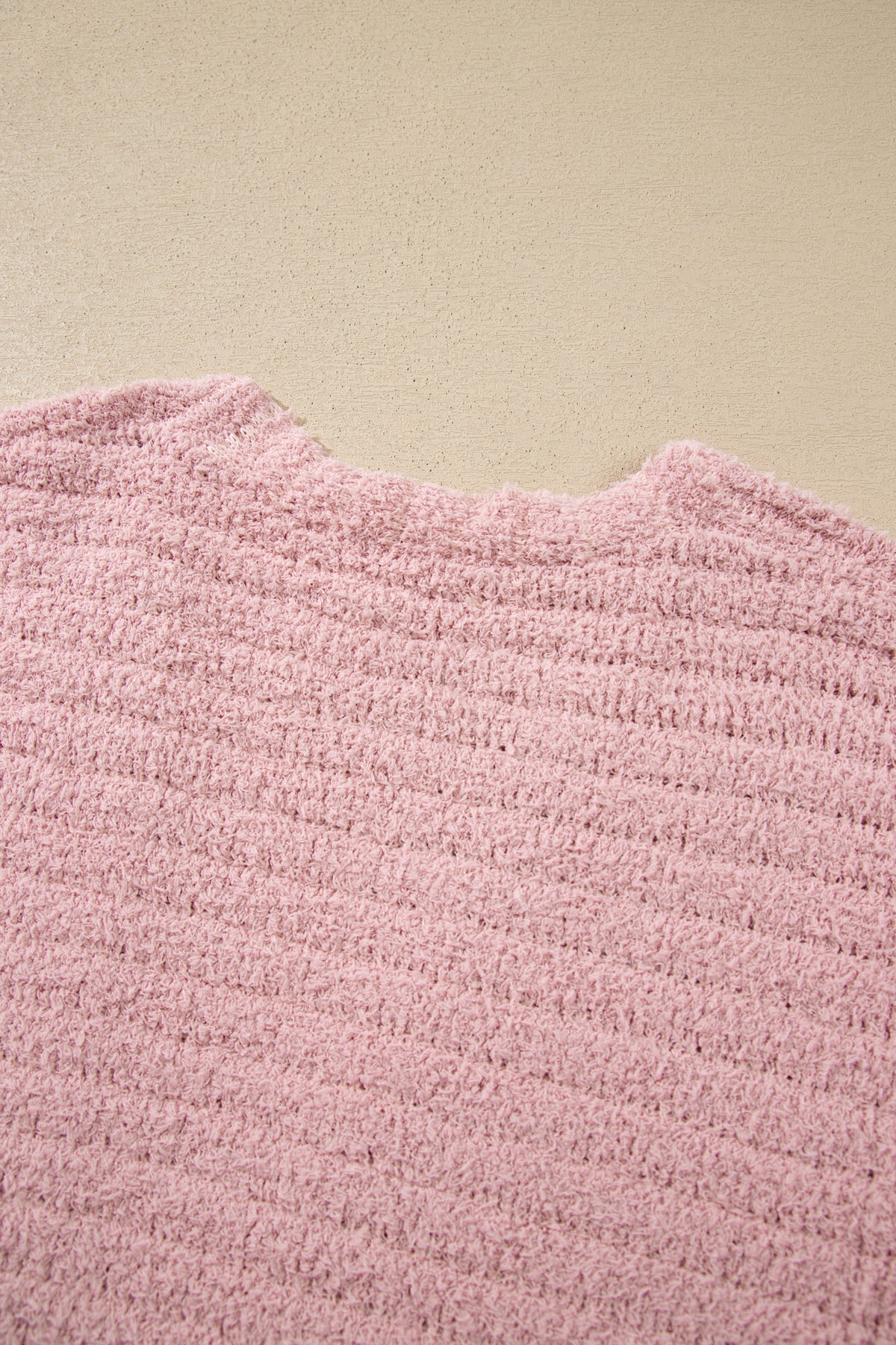 Light Pink Open Front Soft Fuzzy Ribbed Sweater Cardigan-TOPS / DRESSES-[Adult]-[Female]-2022 Online Blue Zone Planet