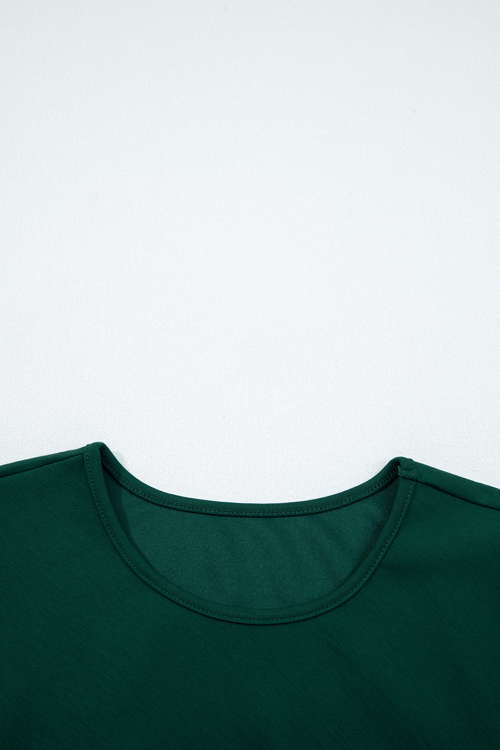 Blackish Green Solid Color Ruched Detail Long Sleeve Midi Dress-TOPS / DRESSES-[Adult]-[Female]-2022 Online Blue Zone Planet