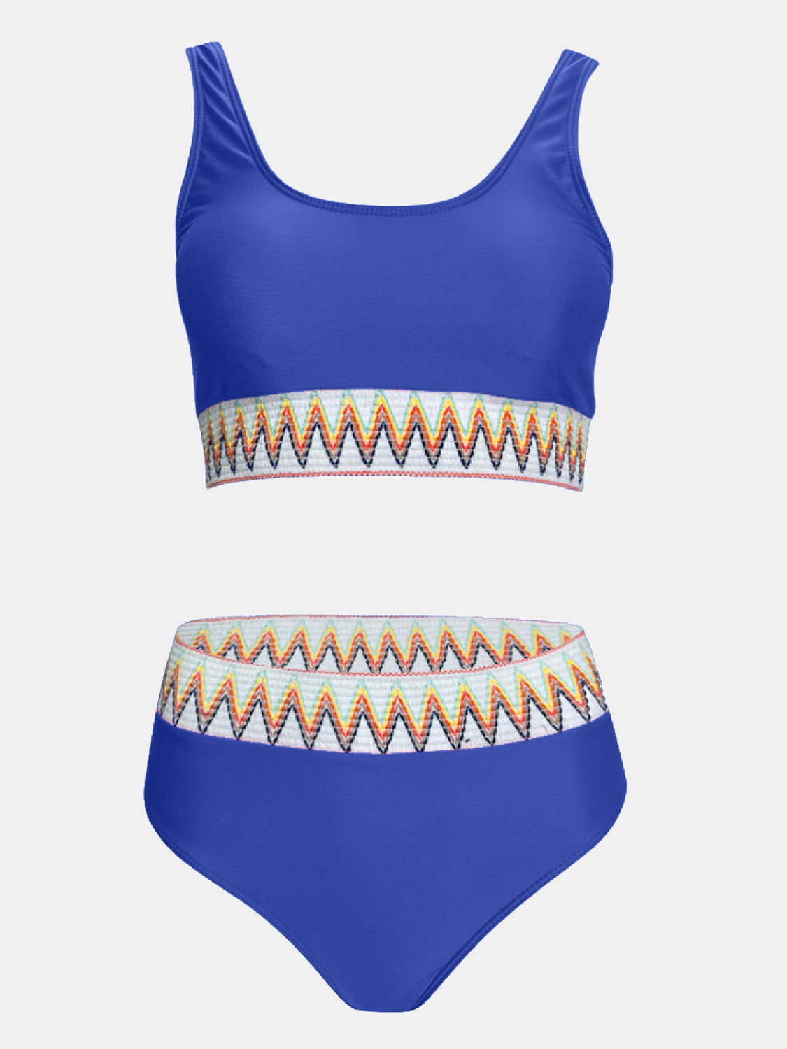 Scoop Neck Wide Strap Two-Piece Swim Set-TOPS / DRESSES-[Adult]-[Female]-2022 Online Blue Zone Planet