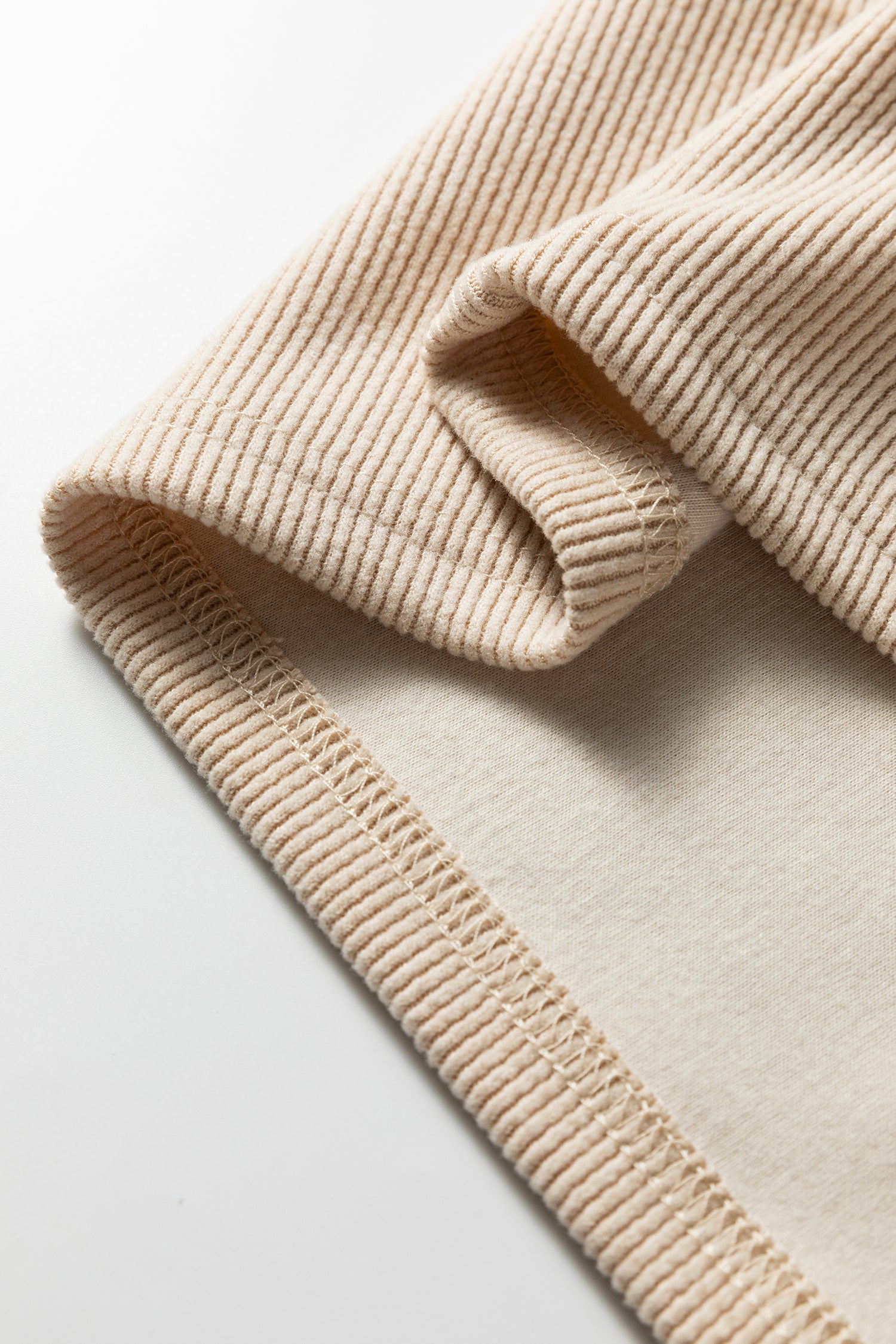 Parchment Thermal Textured Leopard Drawstring Baggy Hoodie-Tops / Dresses-[Adult]-[Female]-2022 Online Blue Zone Planet