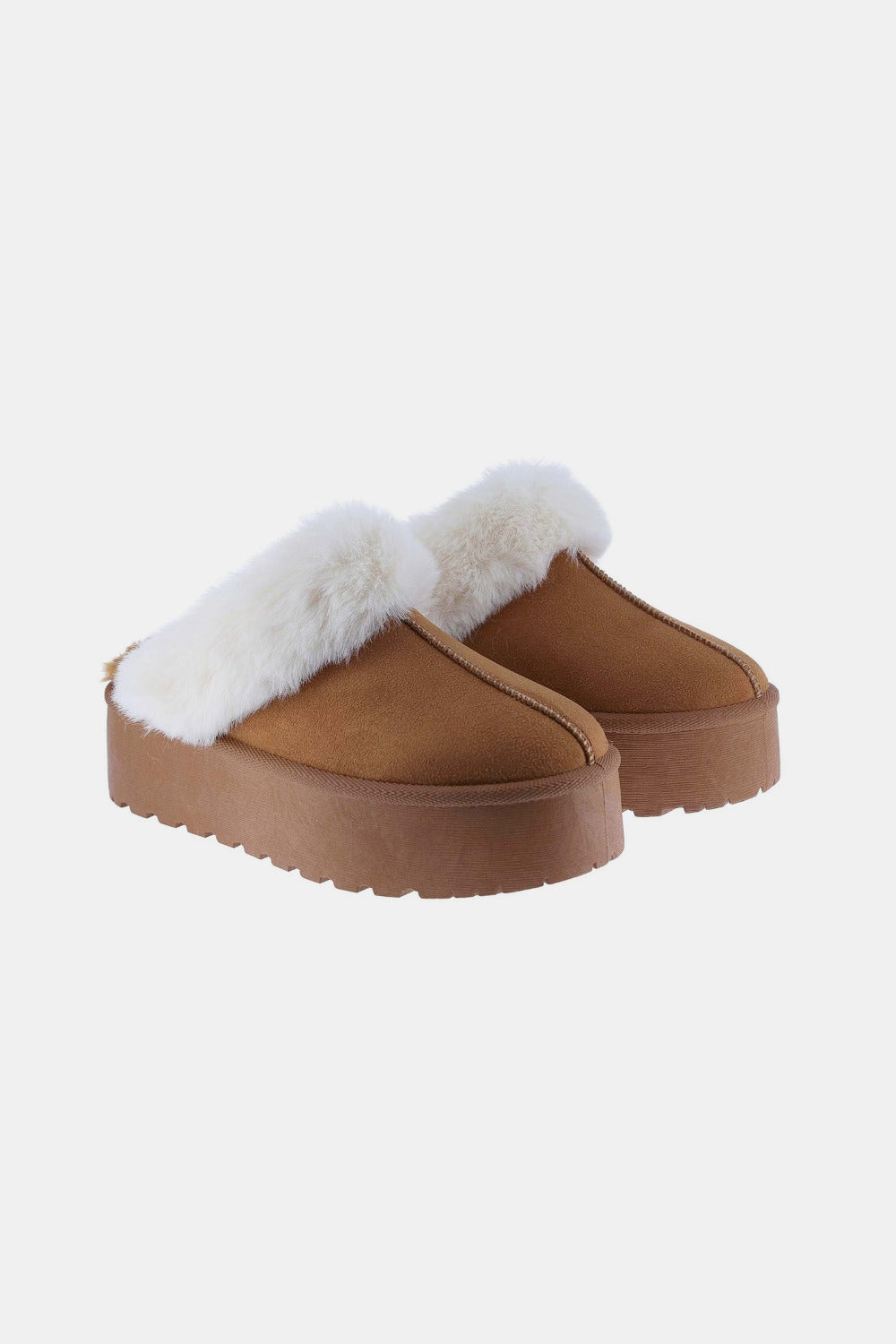 Blue Zone Planet | Weeboo Thick Bottom Fur Trim Snow Slippers-SHOES-[Adult]-[Female]-2022 Online Blue Zone Planet