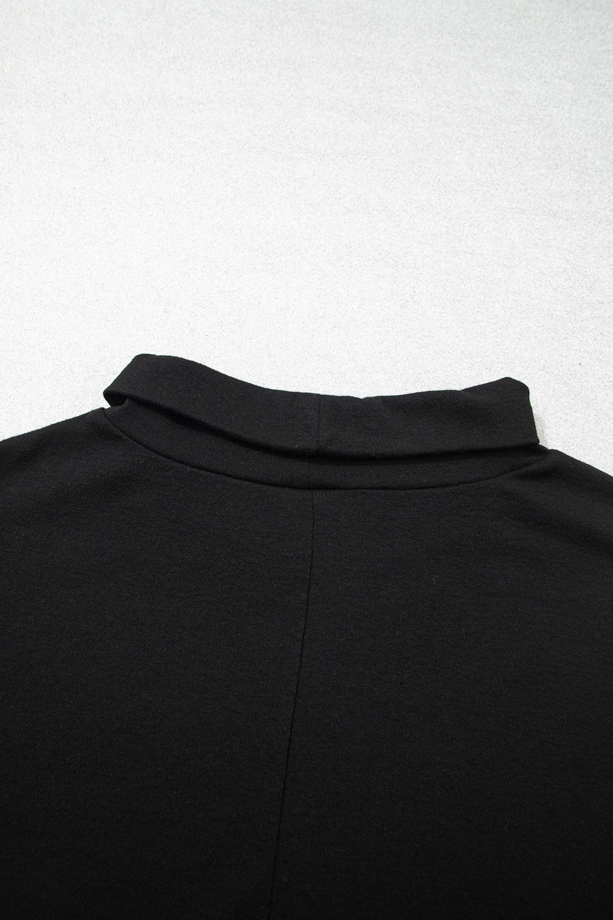 Black High Neck Long Sleeve Top-Tops/Long Sleeve Tops-[Adult]-[Female]-2022 Online Blue Zone Planet