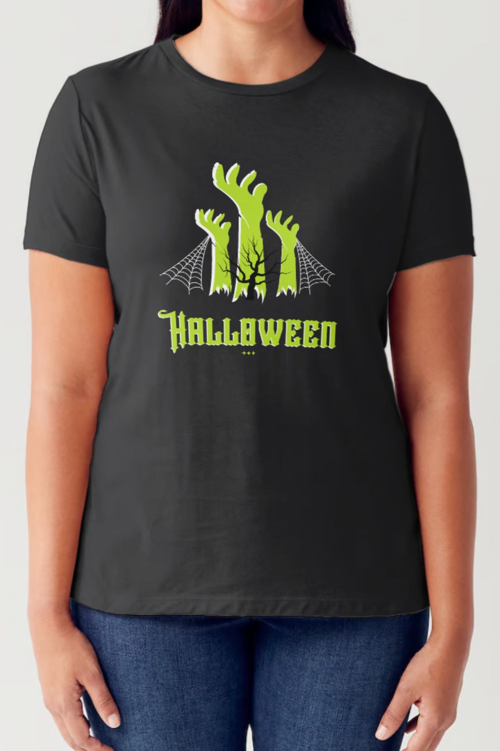 Simply Love Full Size HALLOWEEN Graphic Short Sleeve Tubular T-Shirt-TOPS / DRESSES-[Adult]-[Female]-Black-S-2022 Online Blue Zone Planet