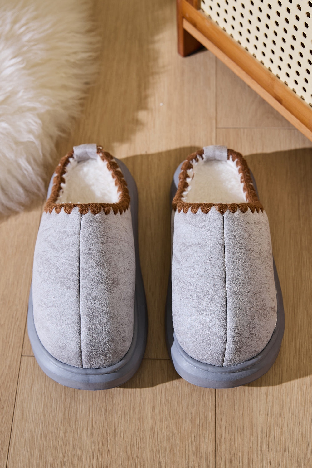 Blue Zone Planet | Thermal Round Toe Platform Slippers-SHOES-[Adult]-[Female]-2022 Online Blue Zone Planet