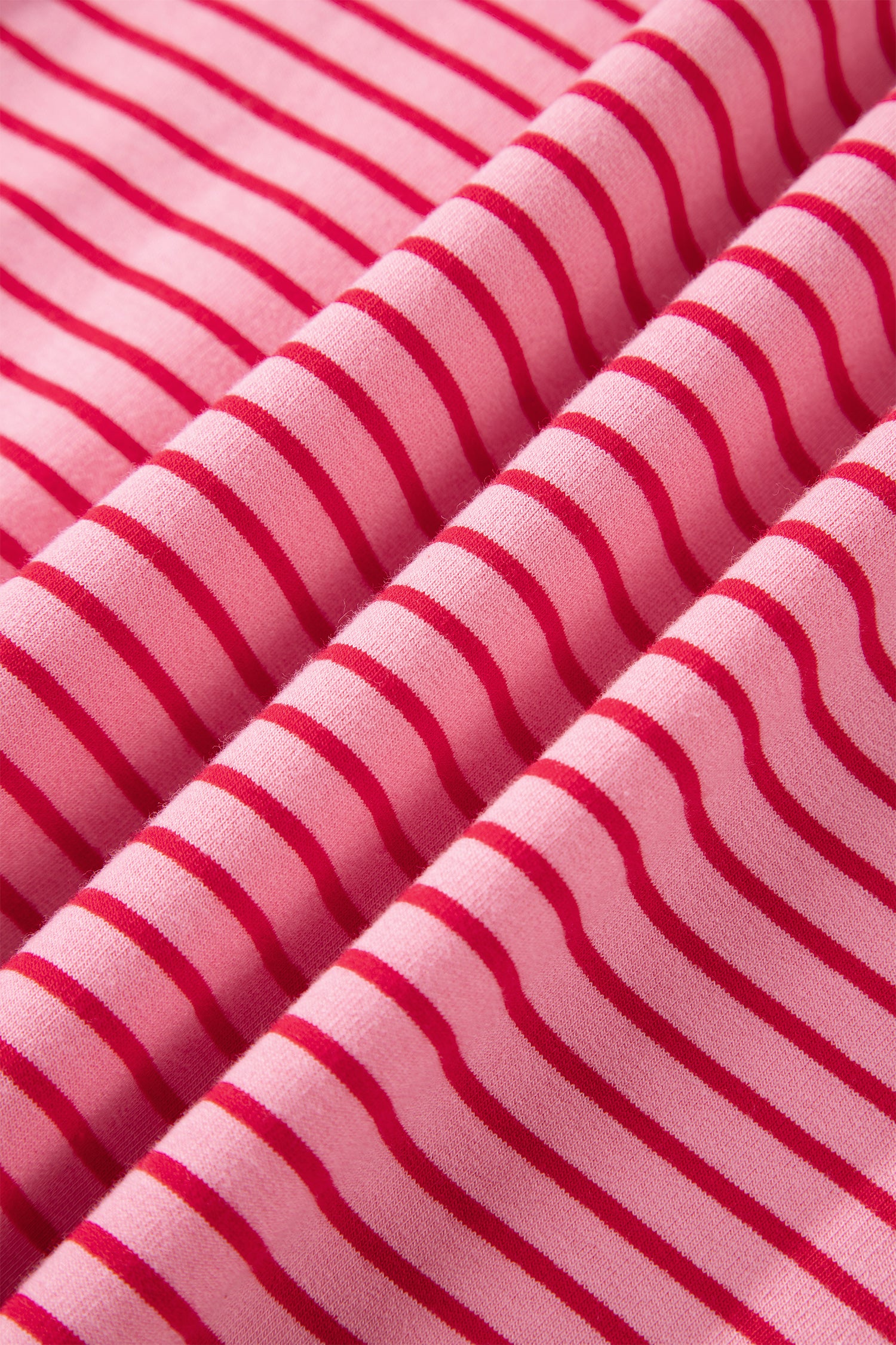 Rose Stripe Thumbhole Side Slits Drop Shoulder Loose Fit Hoodie-Tops / Dresses-[Adult]-[Female]-2022 Online Blue Zone Planet