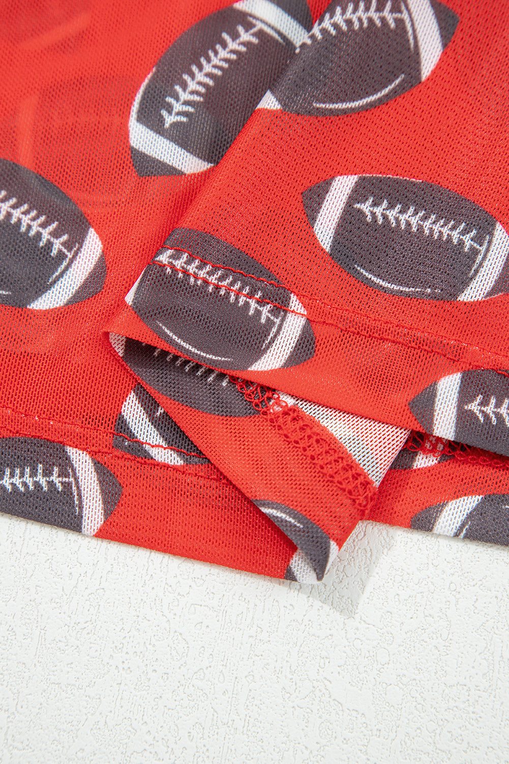 Brown Game Day Rugby Mesh Sheer Long Sleeve Top-Tops/Long Sleeve Tops-[Adult]-[Female]-2022 Online Blue Zone Planet