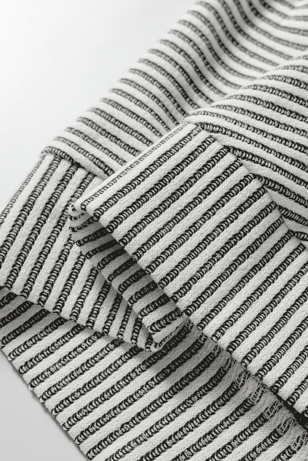 Gray Ribbed Knit Round Neck Long Lantern Sleeve Top-Tops/Long Sleeve Tops-[Adult]-[Female]-2022 Online Blue Zone Planet