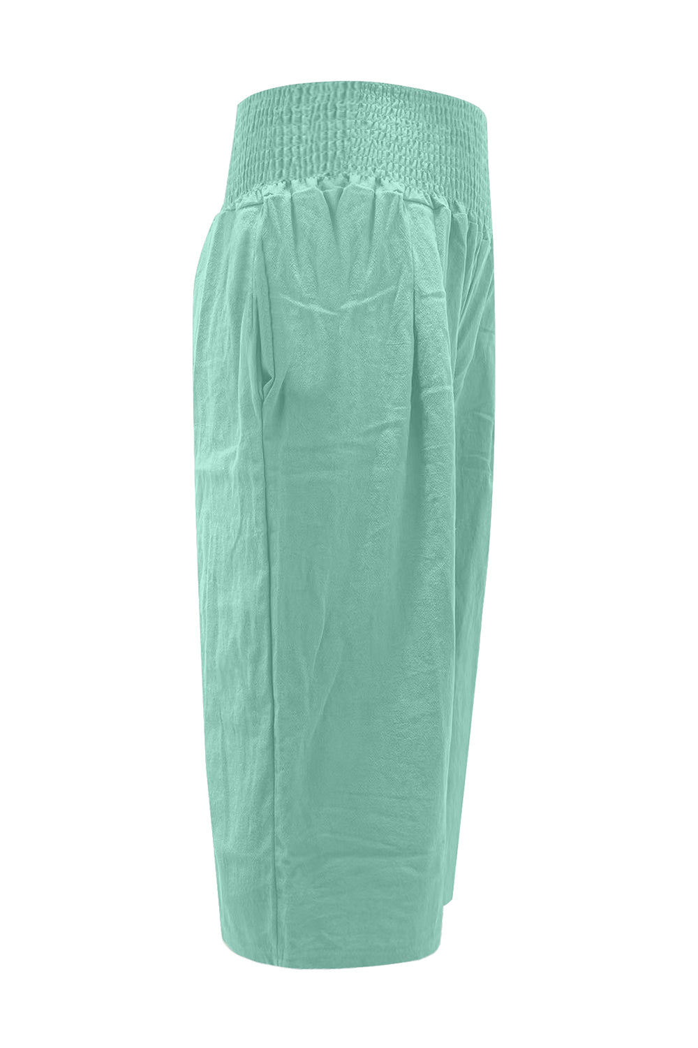 Pocketed High Waist Pants-BOTTOMS SIZES SMALL MEDIUM LARGE-[Adult]-[Female]-2022 Online Blue Zone Planet