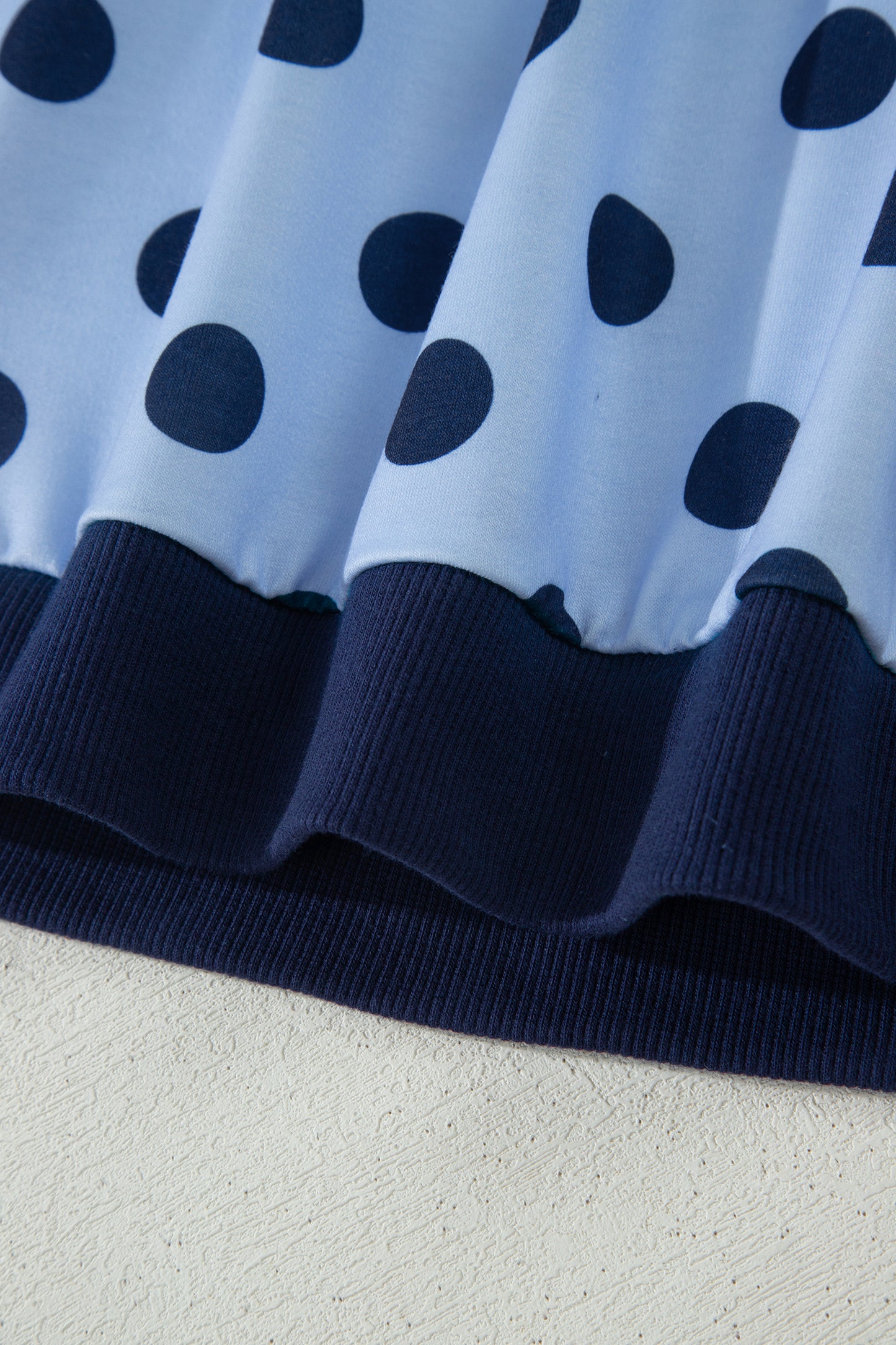 Pink Color Block Trim Polka Dot Casual Tee-Tops/Tops & Tees-[Adult]-[Female]-2022 Online Blue Zone Planet