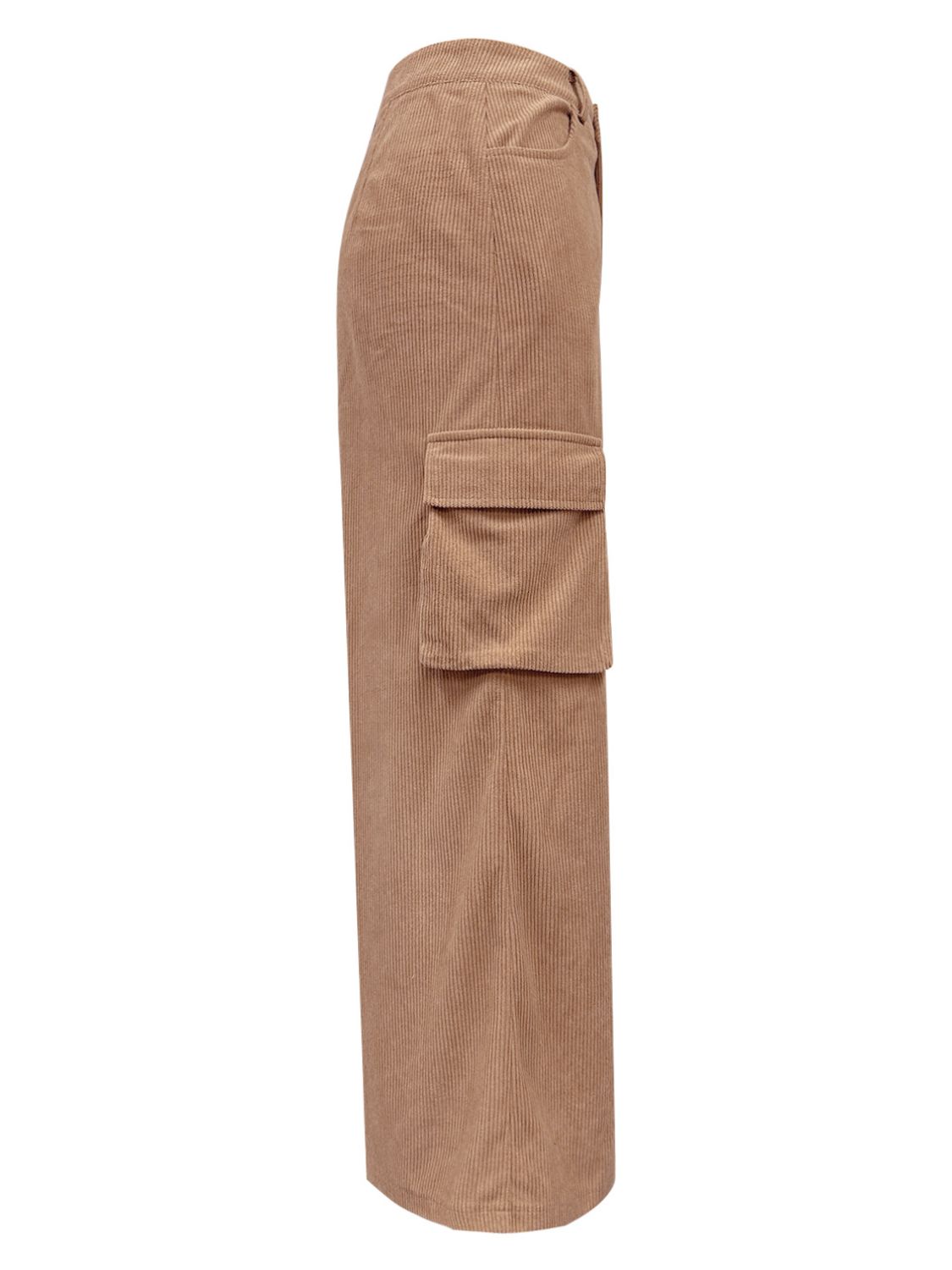 Blue Zone Planet | Slit Corduroy Maxi Skirt with Pockets-TOPS / DRESSES-[Adult]-[Female]-2022 Online Blue Zone Planet