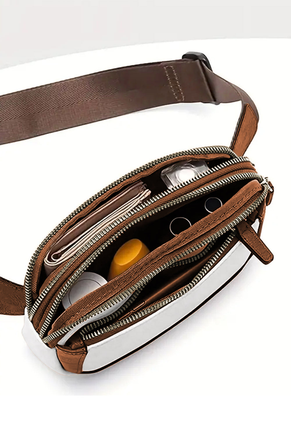 White Adjustable Strap Mini PU Leather Crossbody Bag-Shoes & Bags/Crossbody Bags-[Adult]-[Female]-2022 Online Blue Zone Planet