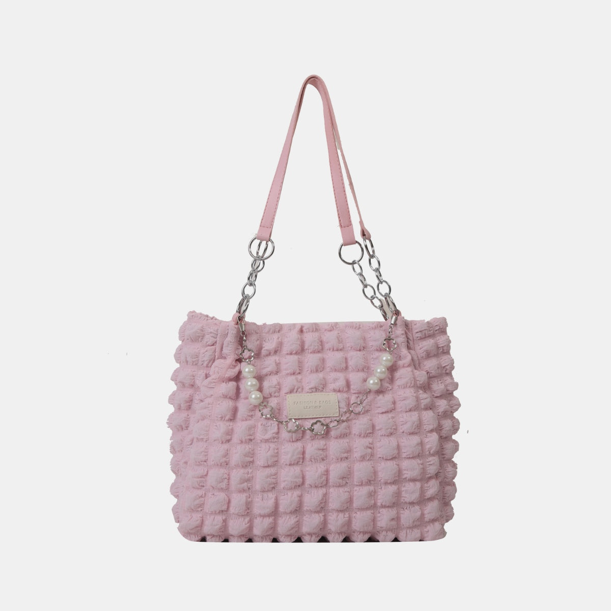 Cloud Puffy Polyester Tote Bag-[Adult]-[Female]-Pink-One Size-2022 Online Blue Zone Planet