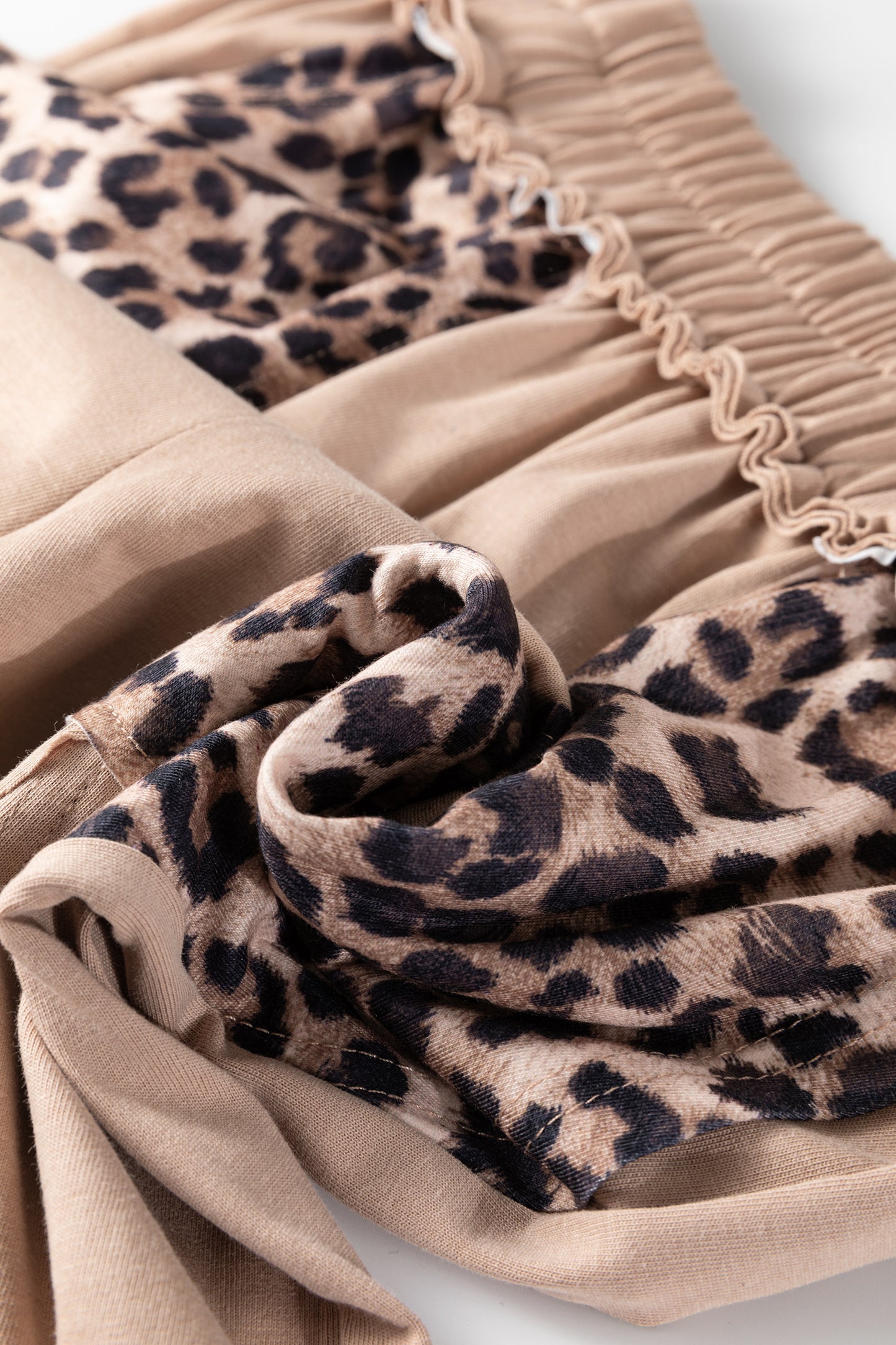 Straw Yellow Mineral Wash Leopard Patchwork Wide Leg Pants-Bottoms/Pants & Culotte-[Adult]-[Female]-2022 Online Blue Zone Planet