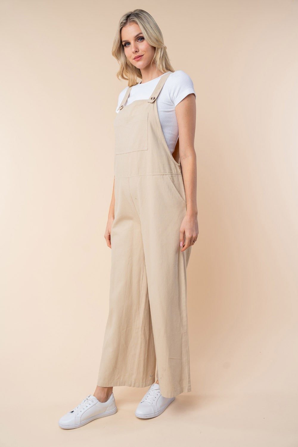 White Birch Sleeveless Wide Leg Jumpsuit-TOPS / DRESSES-[Adult]-[Female]-2022 Online Blue Zone Planet