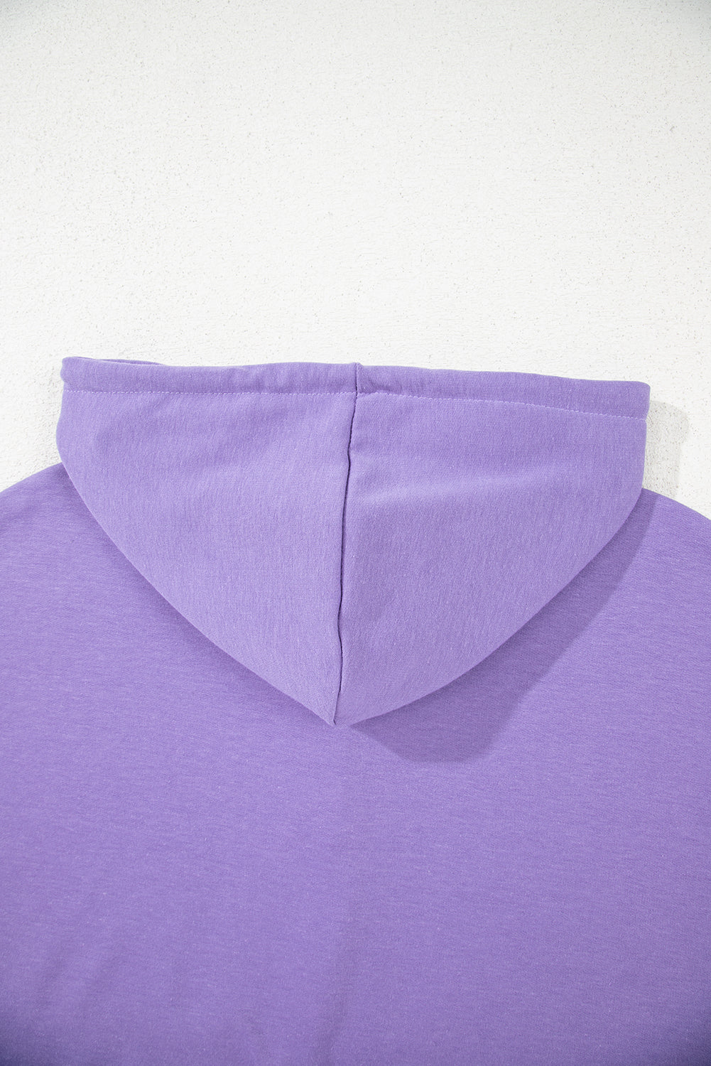 Purple Short Sleeve Buttoned Neck Kangaroo Pocket Hoodie-Tops / Dresses-[Adult]-[Female]-2022 Online Blue Zone Planet