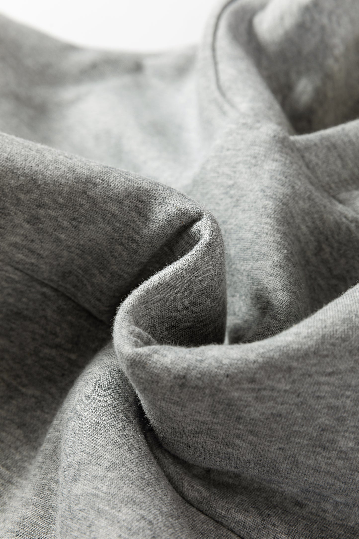 Gray Contrast Rope Drawstring Ruffle Trim Drop Shoulder Baggy Hoodie-Tops / Dresses-[Adult]-[Female]-2022 Online Blue Zone Planet