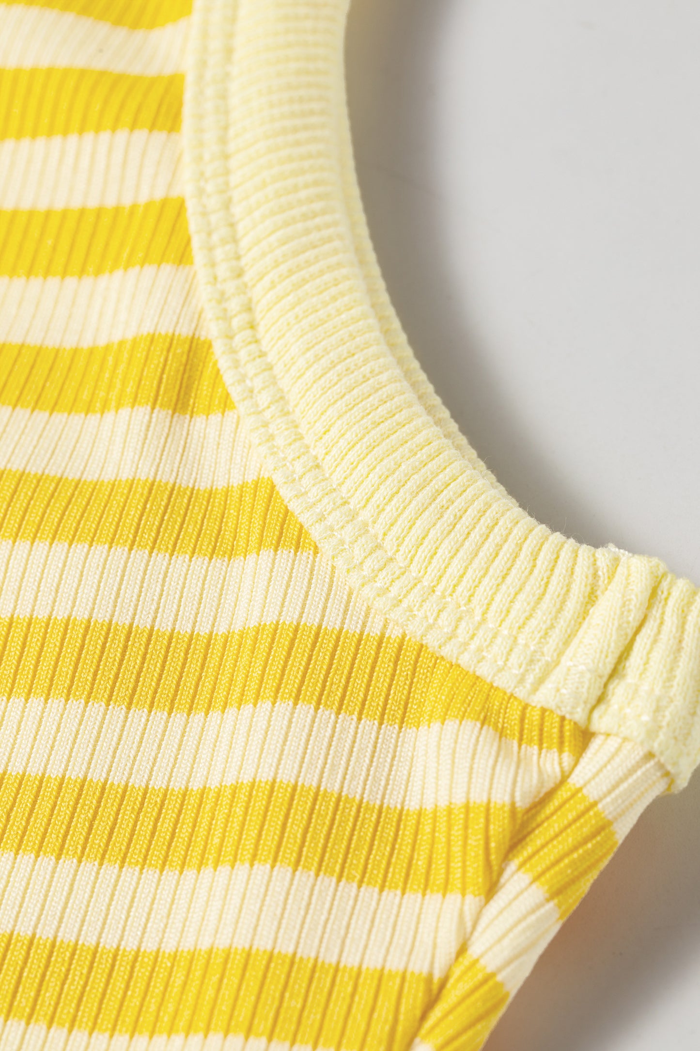 Pink Stripe Ribbed Knit Slim Tank Top-Tops/Tank Tops-[Adult]-[Female]-2022 Online Blue Zone Planet