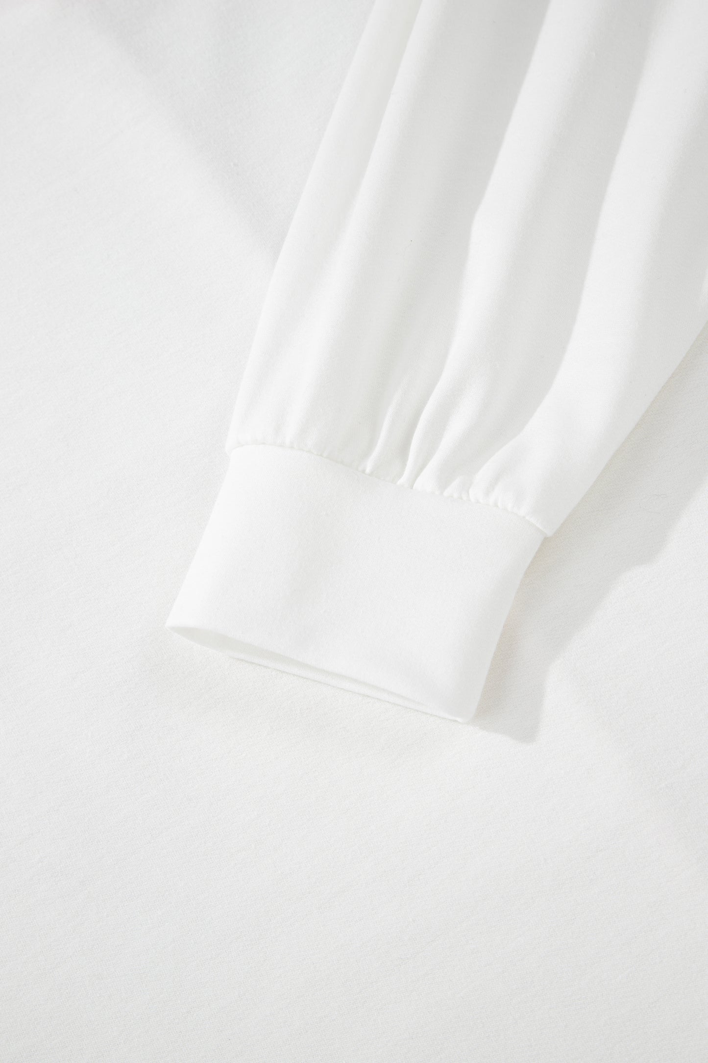 White Exposed Seam Rainbow Stripe Color Block V Neck Loose Long Sleeve Top-Tops/Long Sleeve Tops-[Adult]-[Female]-2022 Online Blue Zone Planet