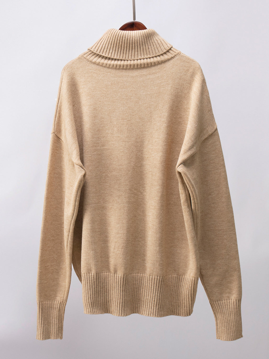 Turtleneck Long Sleeve Sweater-TOPS / DRESSES-[Adult]-[Female]-2022 Online Blue Zone Planet