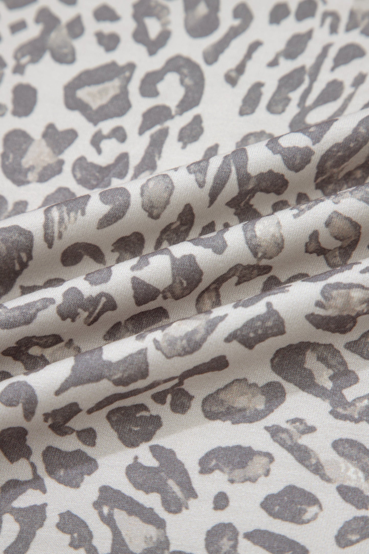 Brown Leopard Print Patchwork Crew Neck Sweatshirt-Tops/Sweatshirts & Hoodies-[Adult]-[Female]-2022 Online Blue Zone Planet