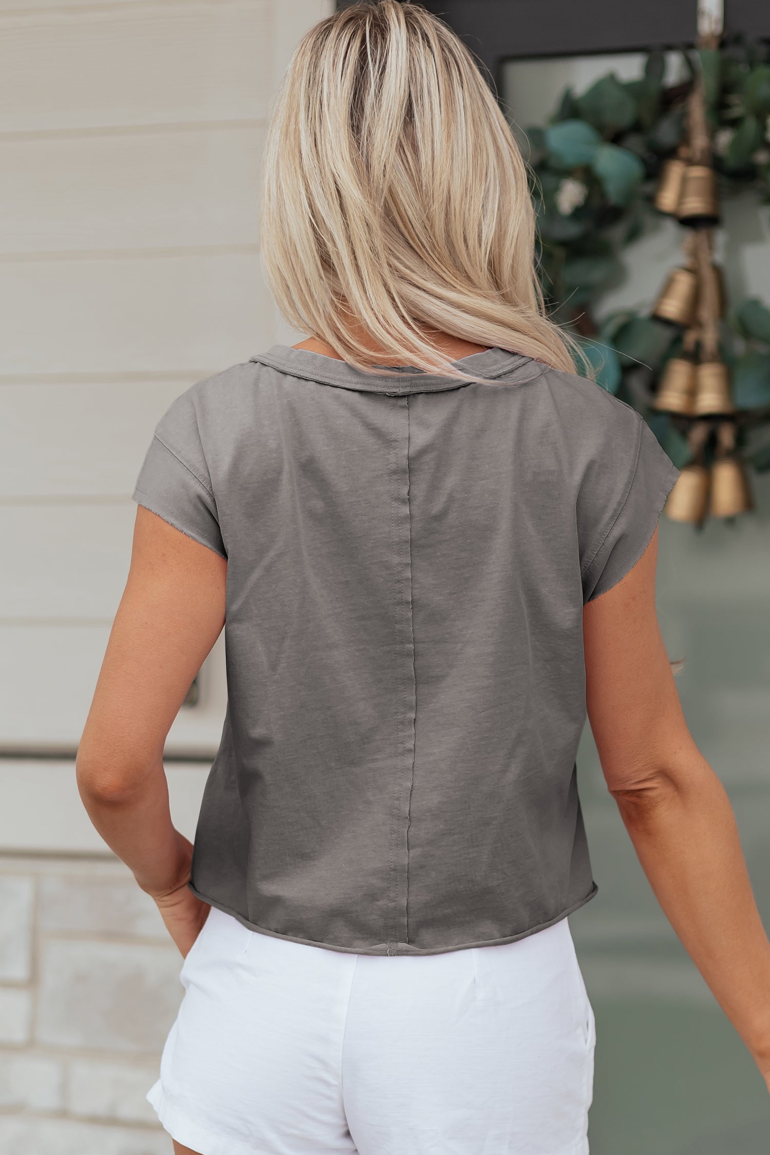 Medium Grey Mineral Wash Boxy Fit Cotton Tank Top-Tops/Tank Tops-[Adult]-[Female]-2022 Online Blue Zone Planet