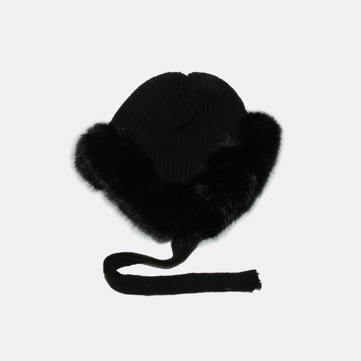 Thermal Tied Fuzzy Winter Hat-HATS-[Adult]-[Female]-2022 Online Blue Zone Planet