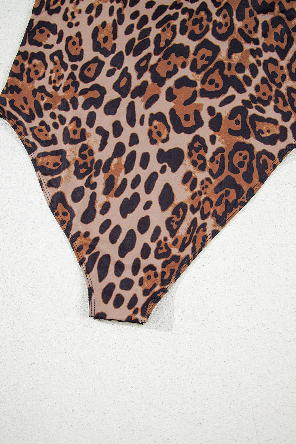 Brown Spaghetti Straps Ruched Leopard Bodysuit-Tops/Bodysuits-[Adult]-[Female]-2022 Online Blue Zone Planet