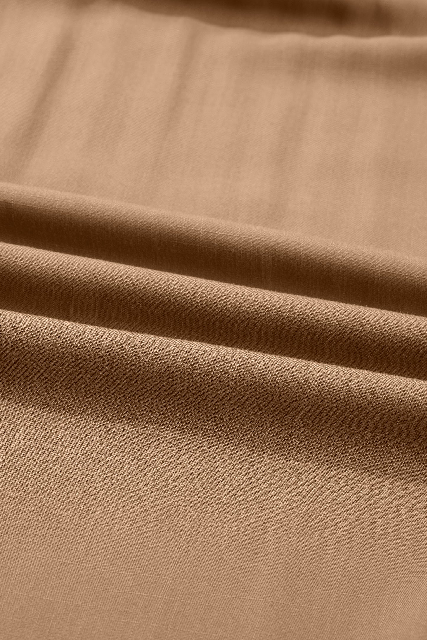 Chestnut Smocked V Neckline Leopard Piping Accent Bracelet Plus Size Long Dress-TOPS / DRESSES-[Adult]-[Female]-2022 Online Blue Zone Planet