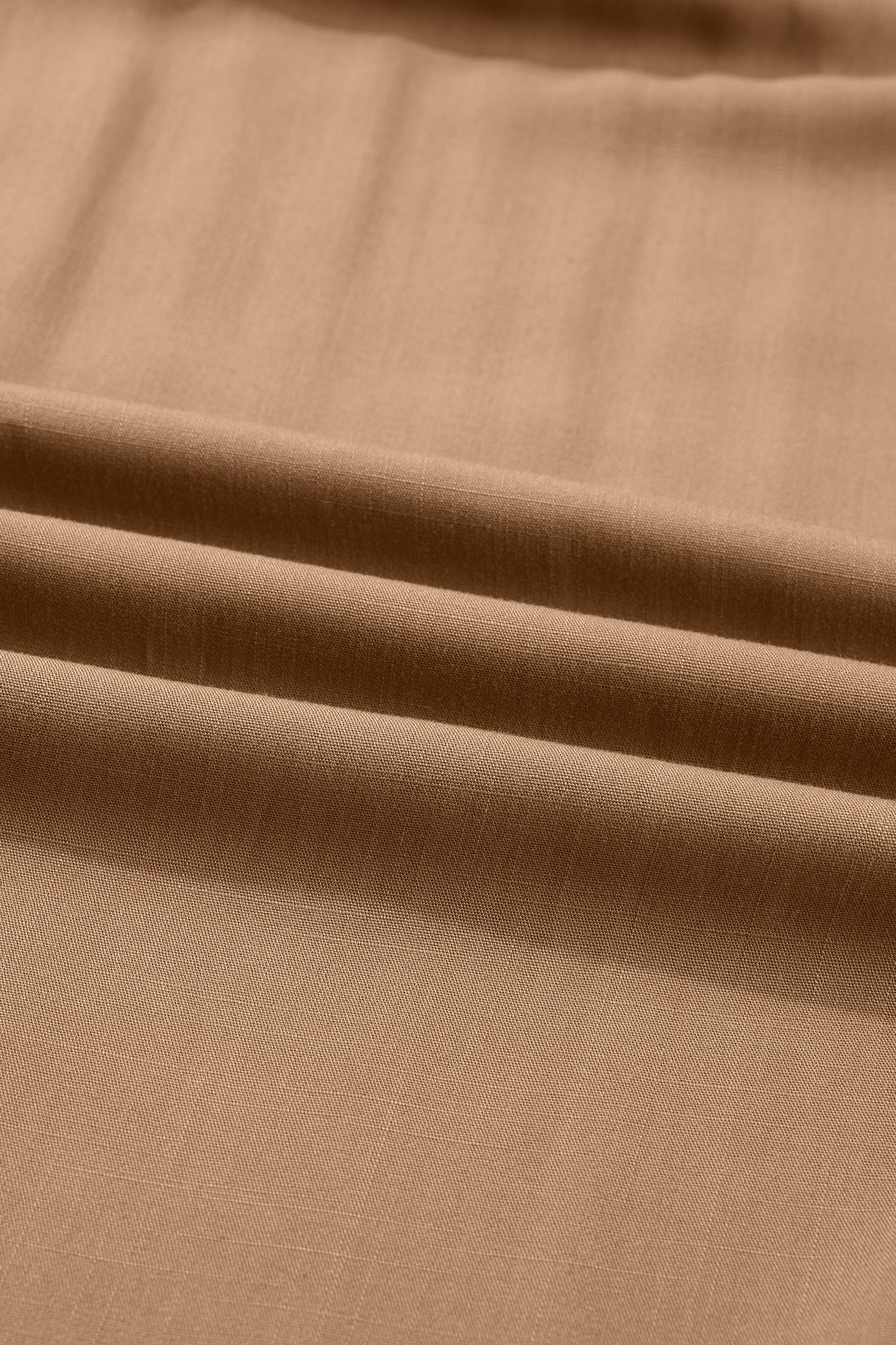 Chestnut Smocked V Neckline Leopard Piping Accent Bracelet Plus Size Long Dress-TOPS / DRESSES-[Adult]-[Female]-2022 Online Blue Zone Planet