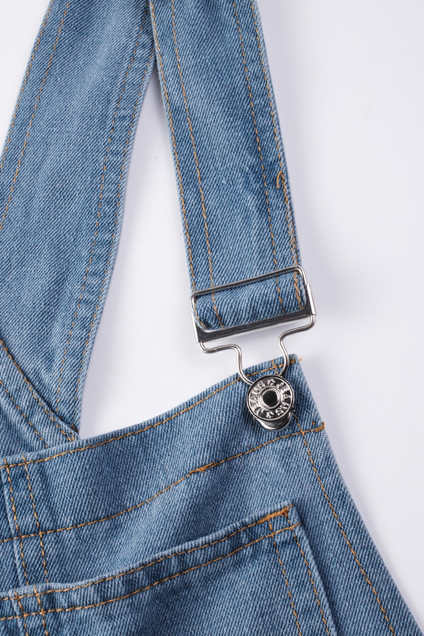 Dark Blue Retro Bib Pocket Buckle Straps Casual Denim Jumpsuit-Bottoms/Jumpsuits & Rompers-[Adult]-[Female]-2022 Online Blue Zone Planet