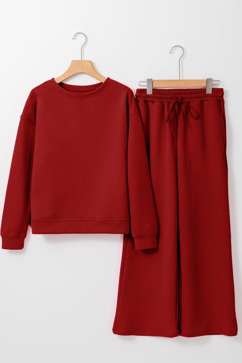 Myosotis Ultra Loose Textured 2pcs Slouchy Outfit