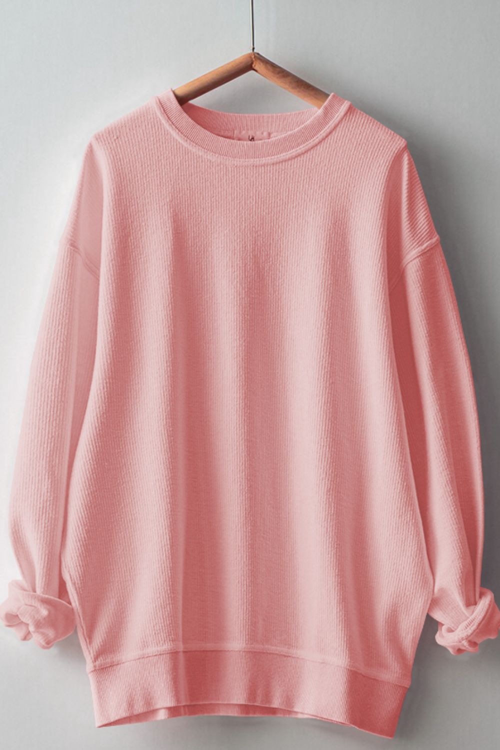 Round Neck Long Sleeve Sweatshirt-TOPS / DRESSES-[Adult]-[Female]-2022 Online Blue Zone Planet