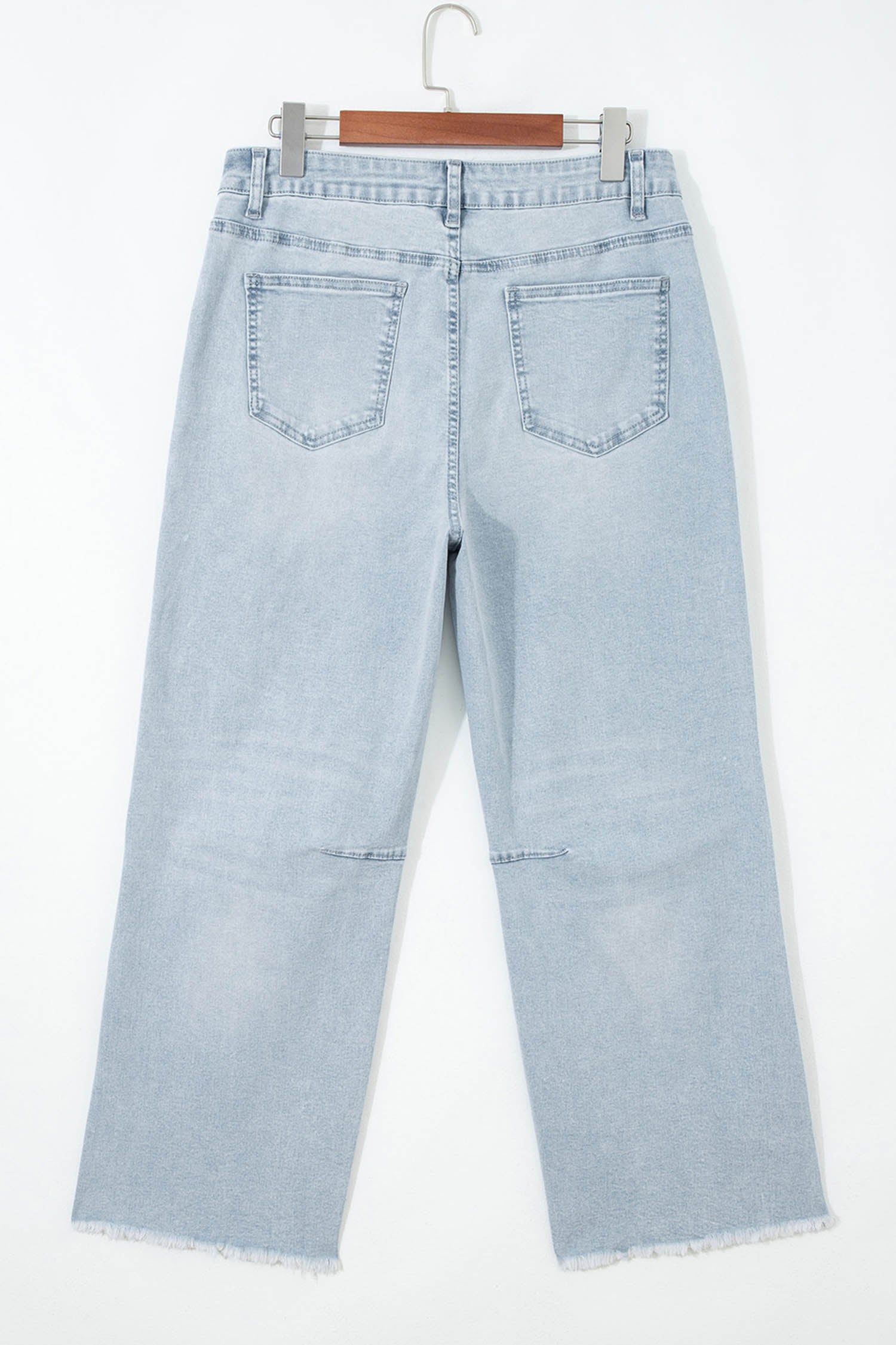 Beau Blue Patriotic Sequin Star Pattern Jeans-Graphic/Graphic Pants-[Adult]-[Female]-2022 Online Blue Zone Planet