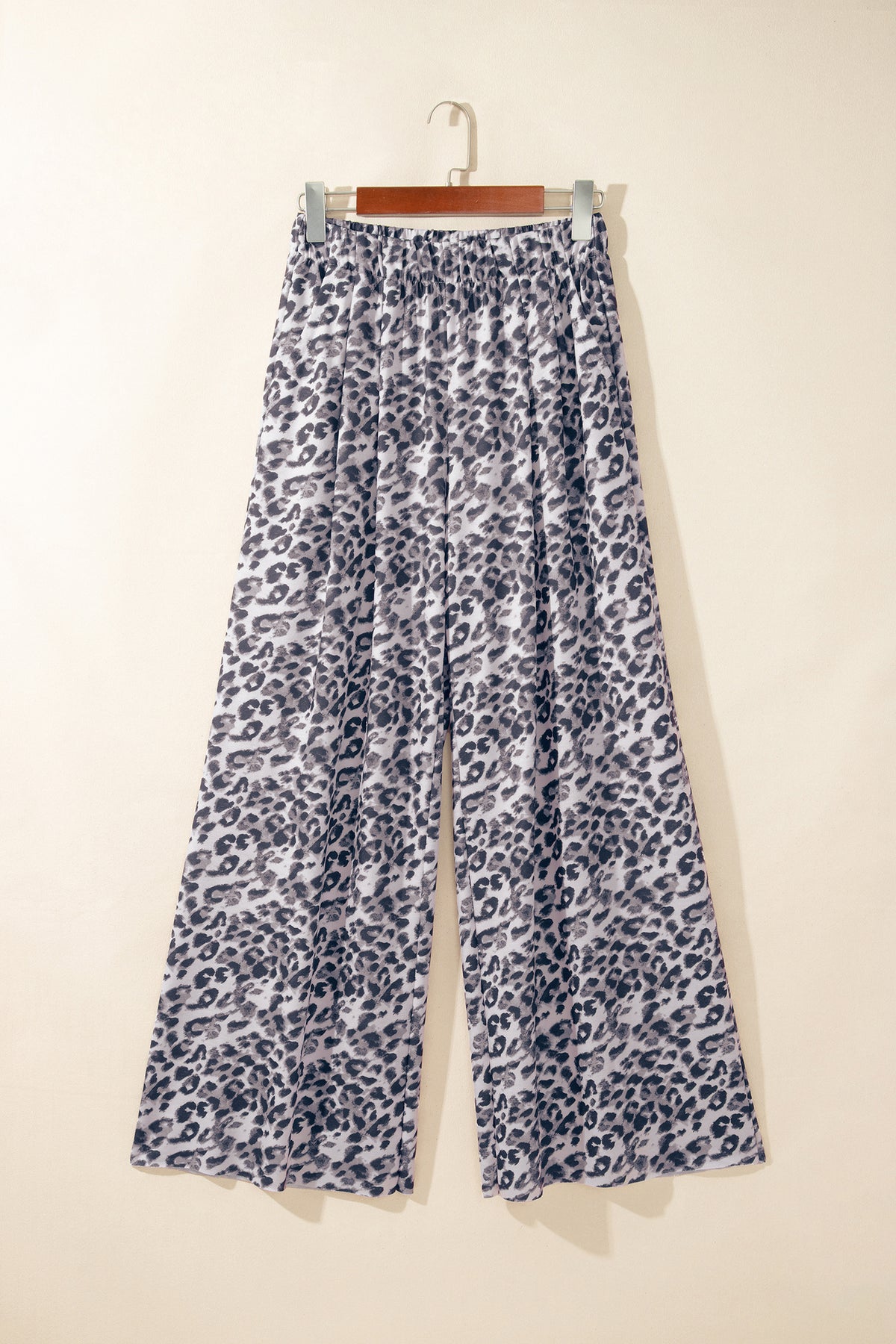Multicolour Leopard Print Wide Leg Full Length Pants-Bottoms/Pants & Culotte-[Adult]-[Female]-2022 Online Blue Zone Planet