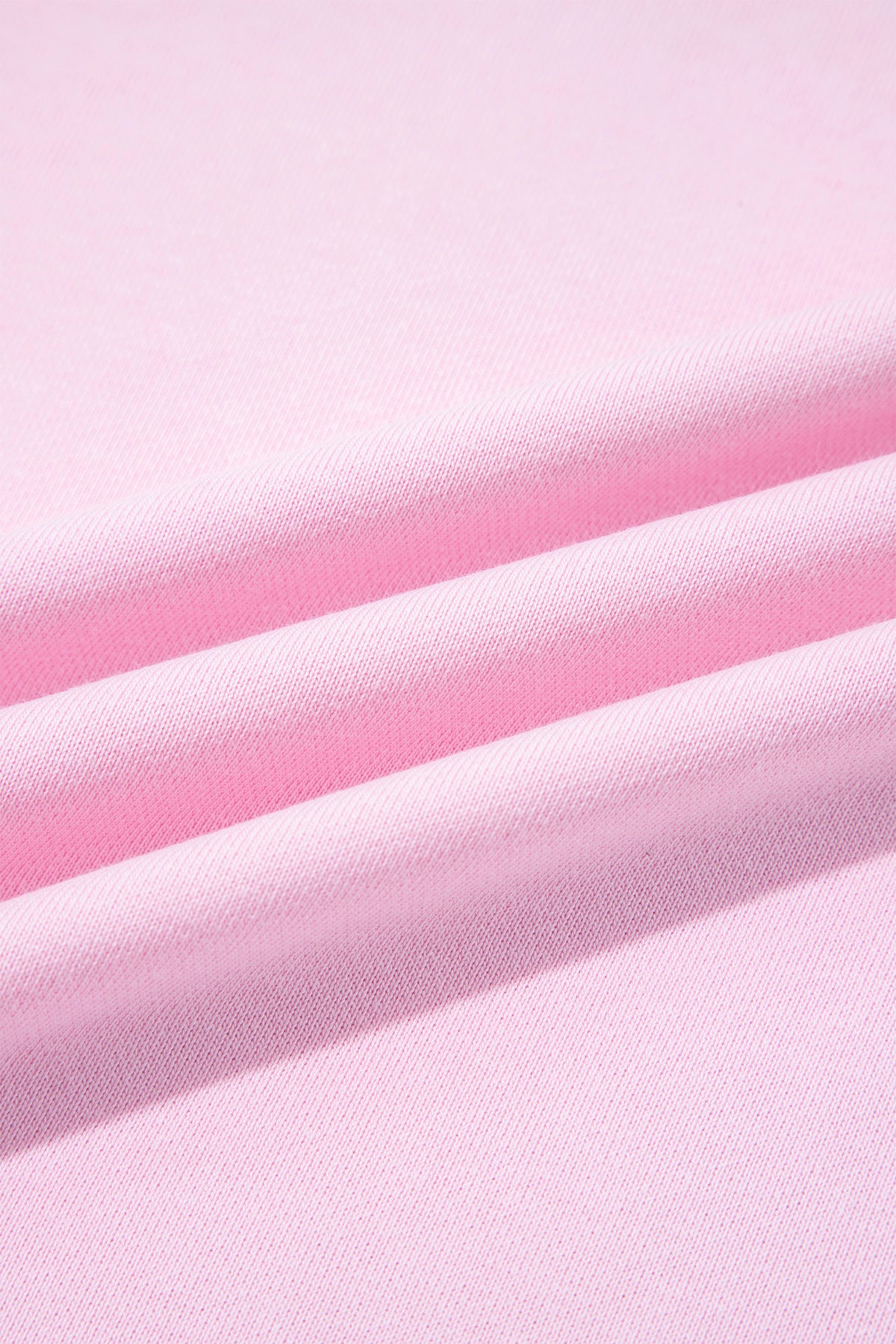 Pink Colorblock Trim Crewneck Long Sleeve Pullover Sweatshirt-Tops/Sweatshirts & Hoodies-[Adult]-[Female]-2022 Online Blue Zone Planet