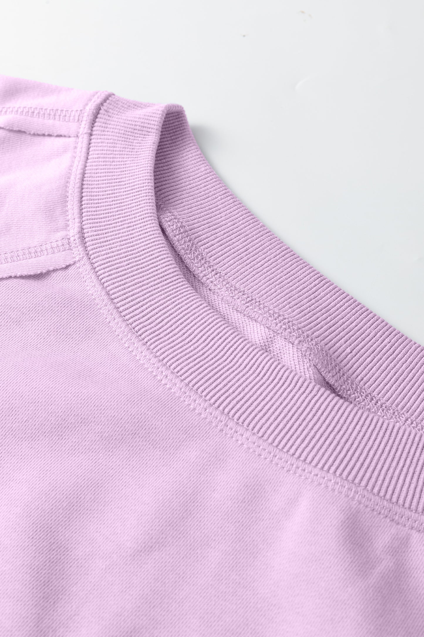 Beau Blue Solid Color Raw Seam Patchwork Baggy Sweatshirt-Tops/Sweatshirts & Hoodies-[Adult]-[Female]-2022 Online Blue Zone Planet