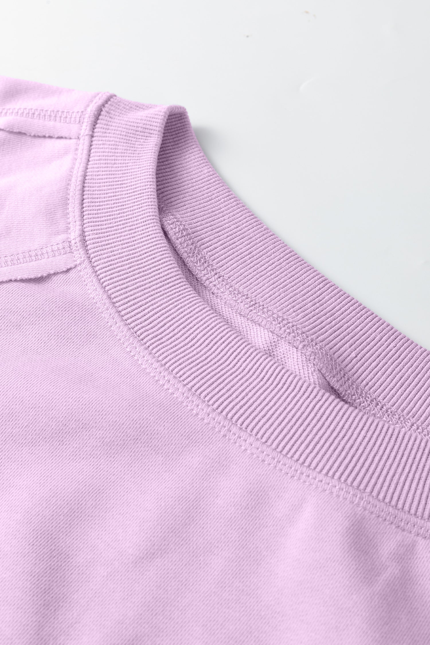 Beau Blue Solid Color Raw Seam Patchwork Baggy Sweatshirt-Tops/Sweatshirts & Hoodies-[Adult]-[Female]-2022 Online Blue Zone Planet