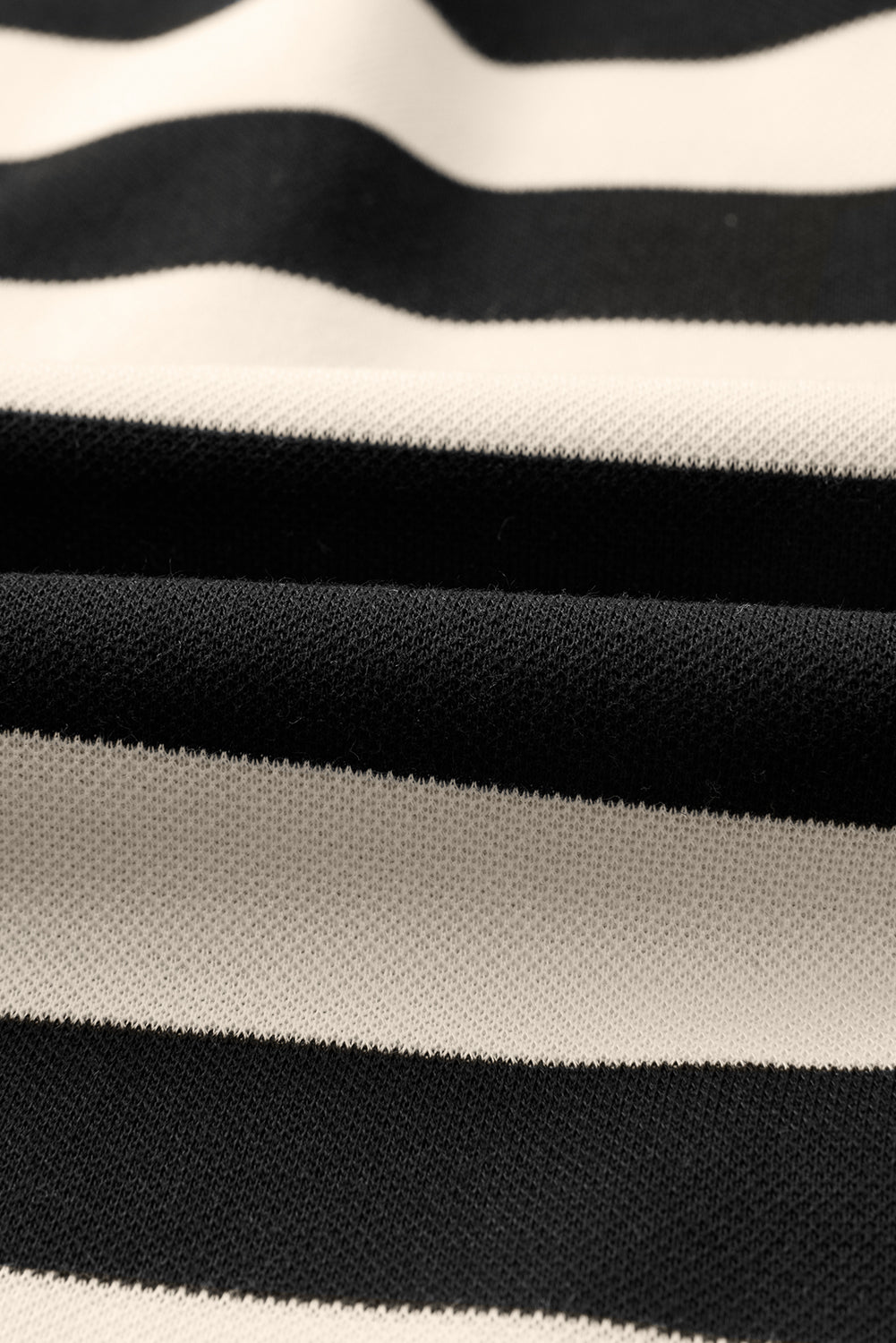 Blue Zone Planet | Black Stripe Collared V Neck Long Sleeve Loose Casual Dress-TOPS / DRESSES-[Adult]-[Female]-2022 Online Blue Zone Planet