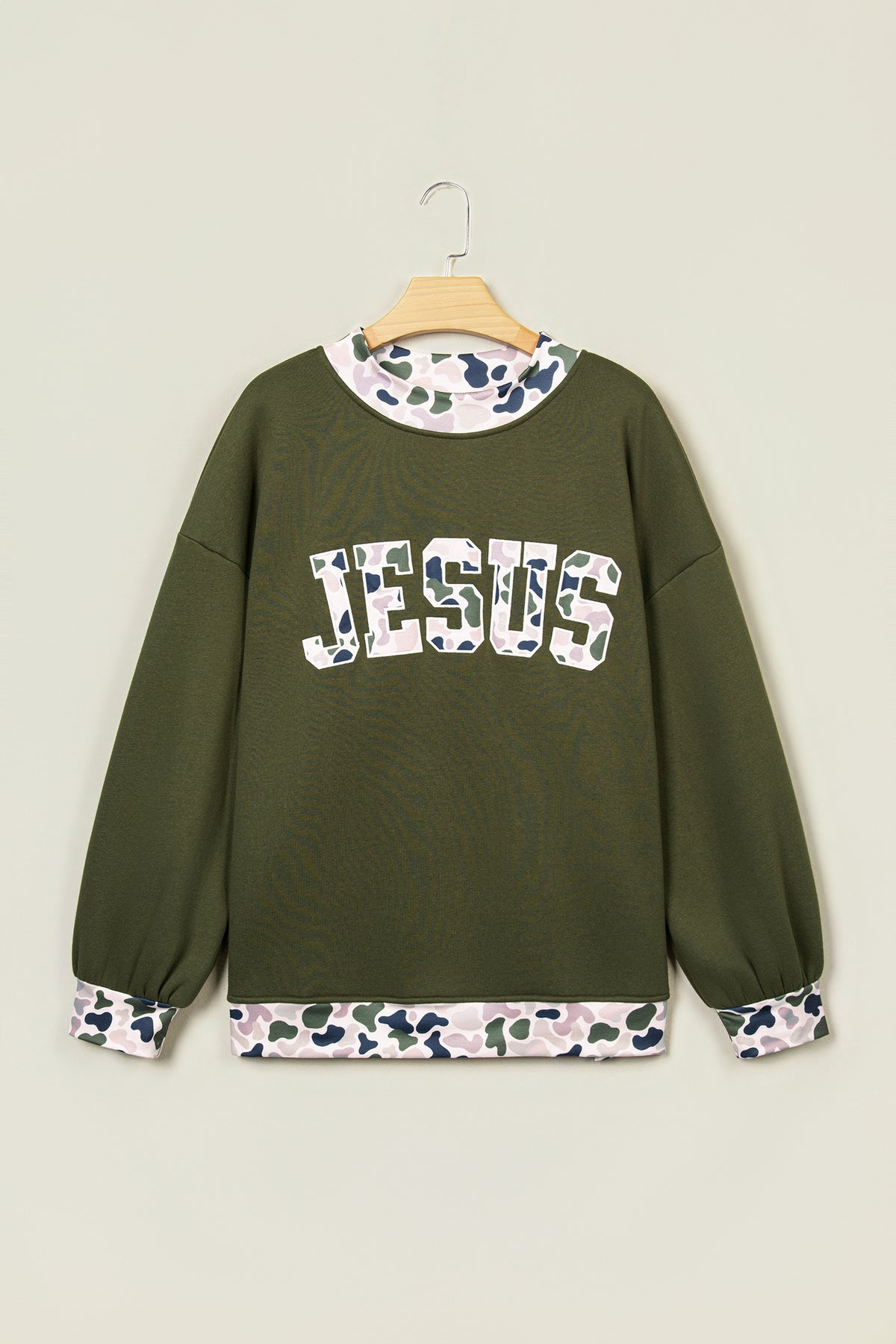 Coffee Western Contrast Detail Letter Graphic Baggy Sweatshirt-Tops/Sweatshirts & Hoodies-[Adult]-[Female]-2022 Online Blue Zone Planet