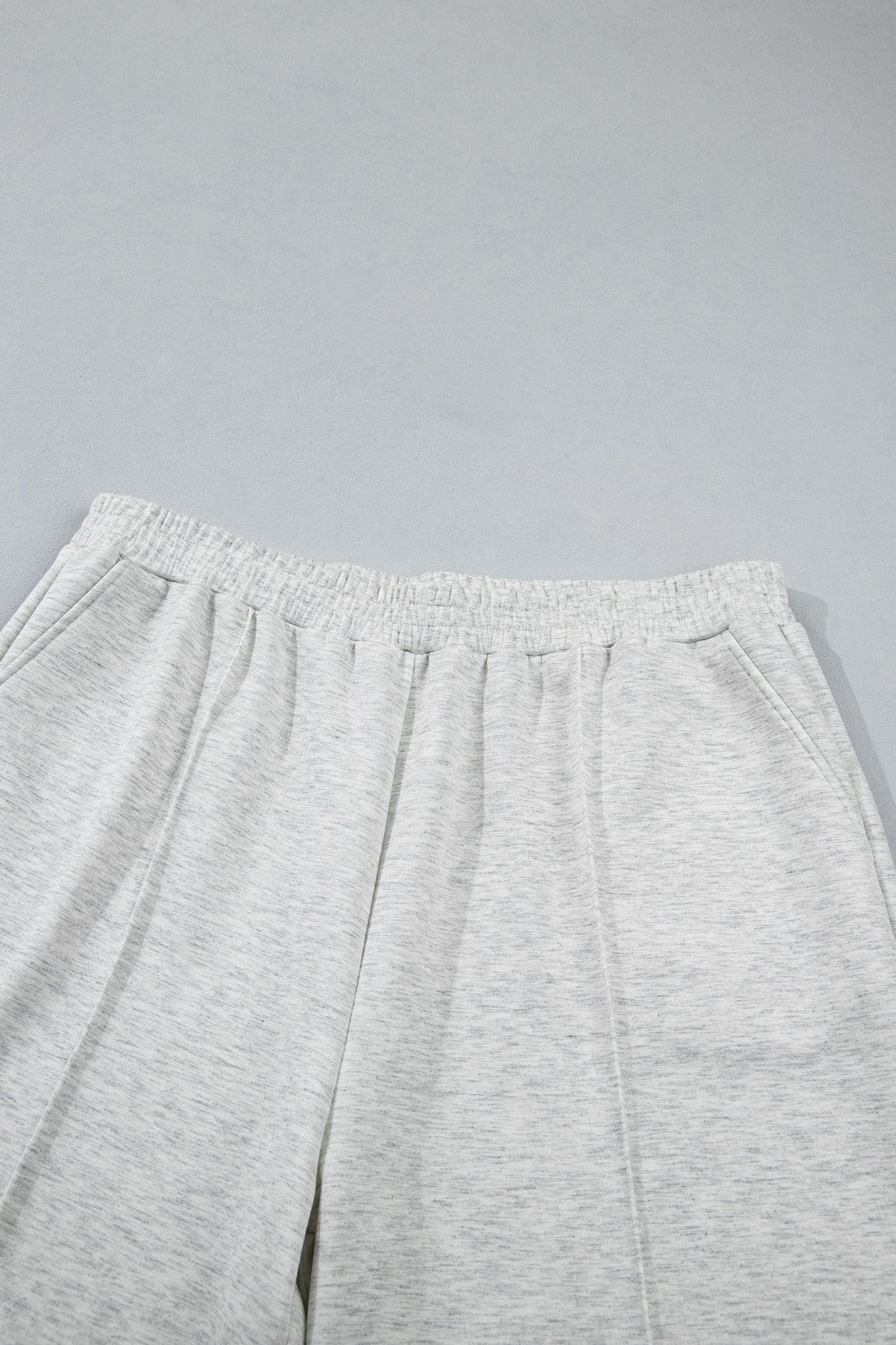 Light Grey Half Zip Polo Tee Loose Pants Plus Size 2pcs Outfit-Plus Size/Plus Size Loungewear-[Adult]-[Female]-2022 Online Blue Zone Planet