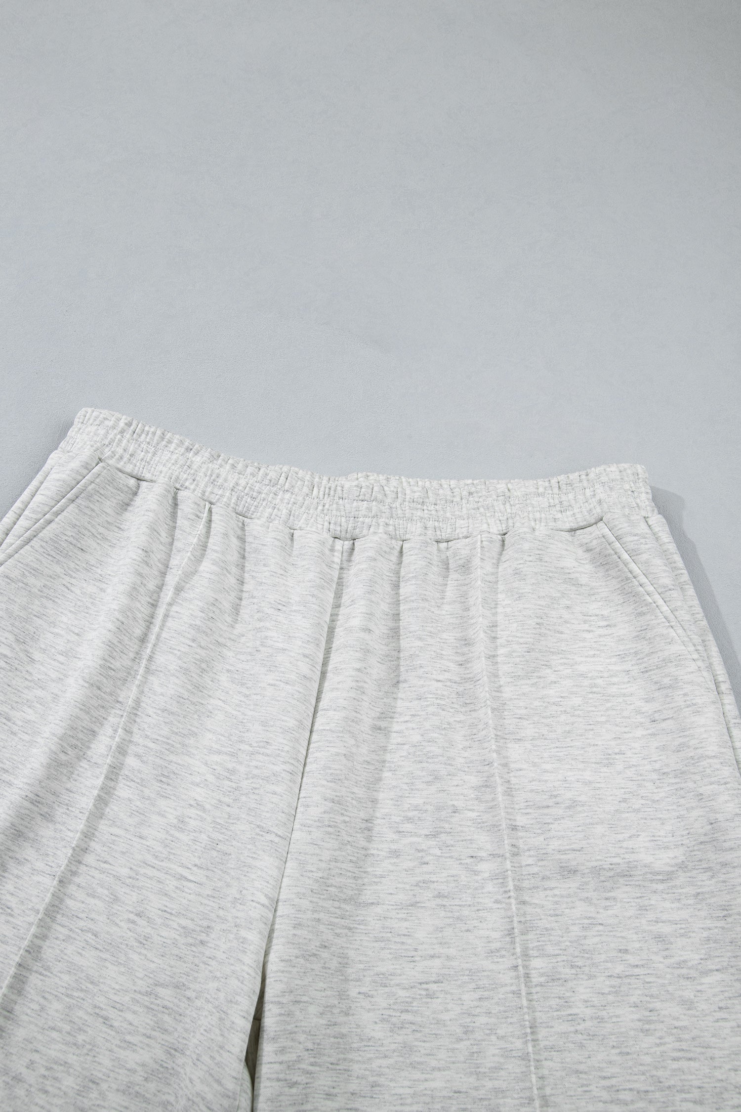 Light Grey Half Zip Polo Tee Loose Pants Plus Size 2pcs Outfit-Plus Size/Plus Size Loungewear-[Adult]-[Female]-2022 Online Blue Zone Planet