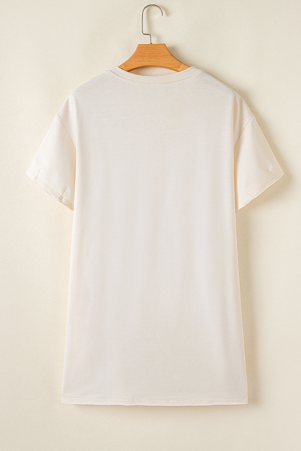 Blue Zone Planet | White Floral Peace Sign Graphic T Shirt Dress-TOPS / DRESSES-[Adult]-[Female]-2022 Online Blue Zone Planet