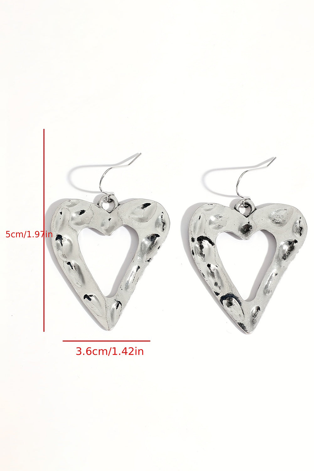 White Valentine Hollowed Heart Shape Earrings-Accessories/Jewelry-[Adult]-[Female]-2022 Online Blue Zone Planet