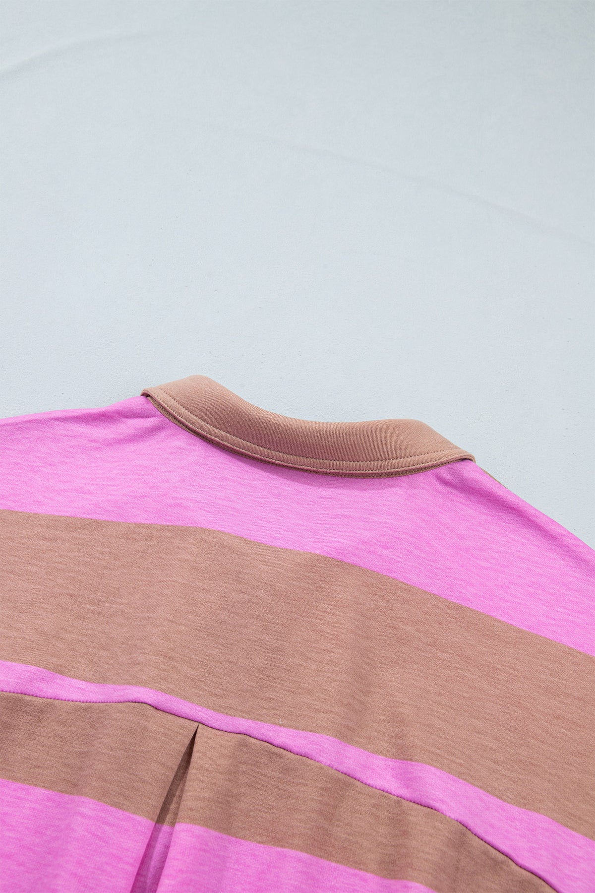 Rose Stripe Striped Colorblock Long Sleeve V Neck Shift Plus Size Dress-TOPS / DRESSES-[Adult]-[Female]-2022 Online Blue Zone Planet
