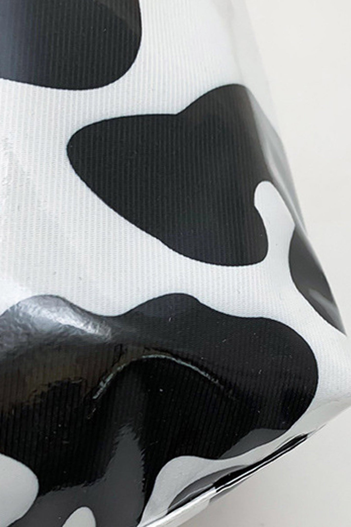 White Cow Spots Print Travel Tote Bag