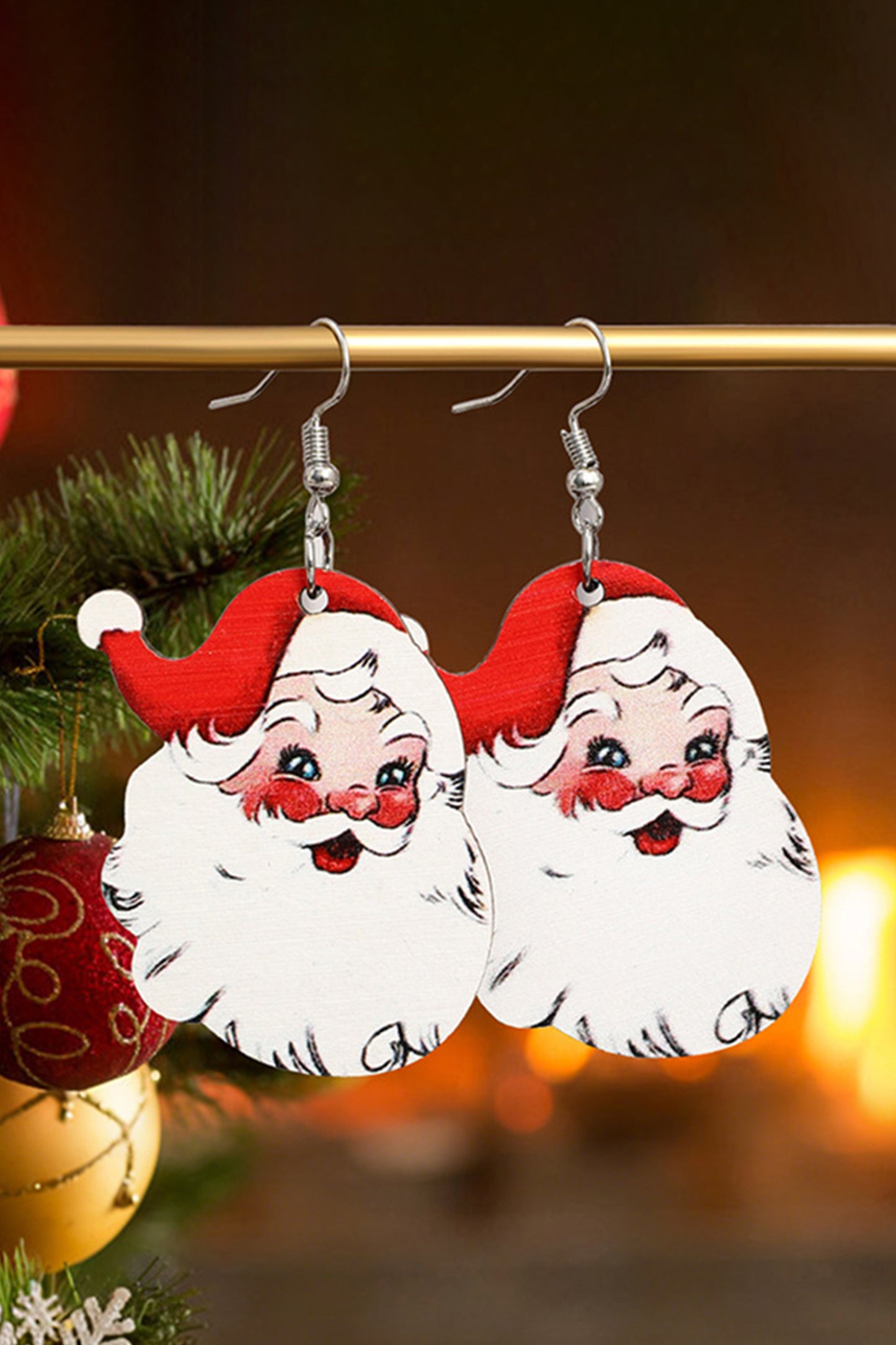 White 3 Pairs Christmas Santa Clause Pendant Hook Earrings-Accessories/Jewelry-[Adult]-[Female]-2022 Online Blue Zone Planet