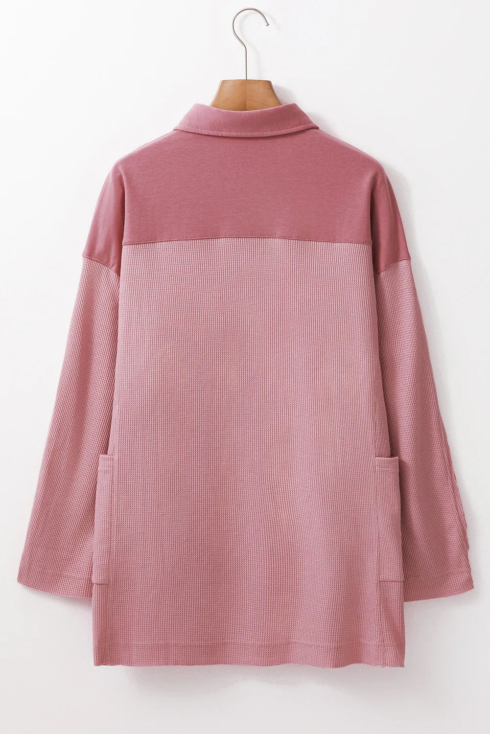 Blue Zone Planet | Half Button Long Sleeve Top-TOPS / DRESSES-[Adult]-[Female]-2022 Online Blue Zone Planet