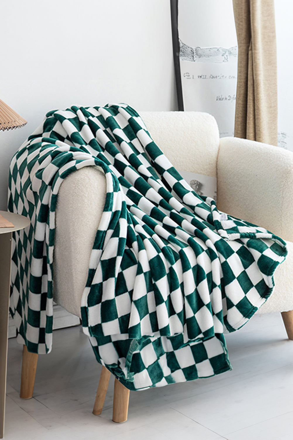 Black Checkerboard Printed Soft Throw Blanket-Accessories & Jewelry-[Adult]-[Female]-2022 Online Blue Zone Planet