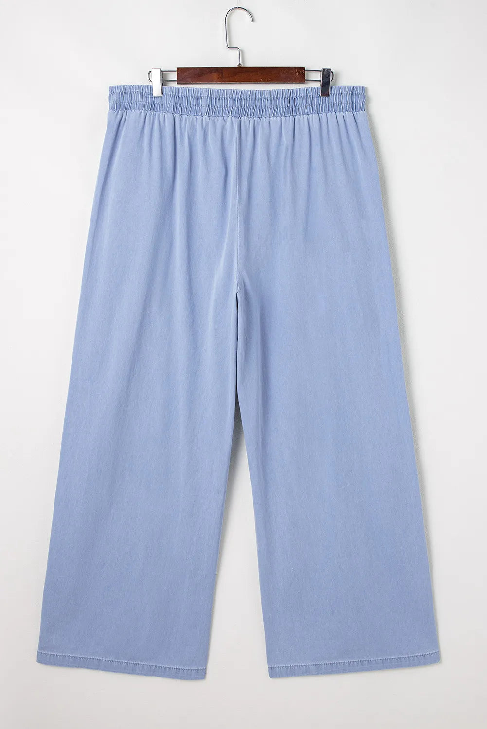 Plus Size Drawstring Wide Leg Jeans-BOTTOMS SIZES SMALL MEDIUM LARGE-[Adult]-[Female]-2022 Online Blue Zone Planet