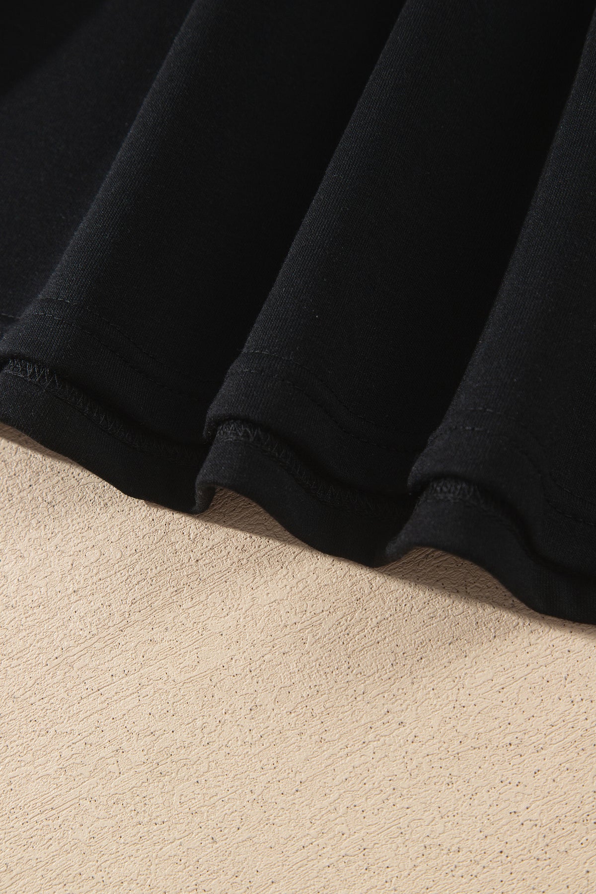 Black Striped Color Block Pullover Top Drawstring Shorts Set-Two Piece Sets/Short Sets-[Adult]-[Female]-2022 Online Blue Zone Planet